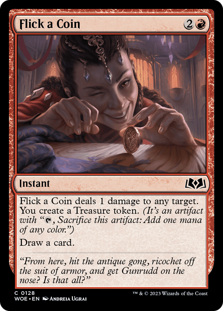 Flick a Coin (WOE-128) - Wilds of Eldraine Foil
