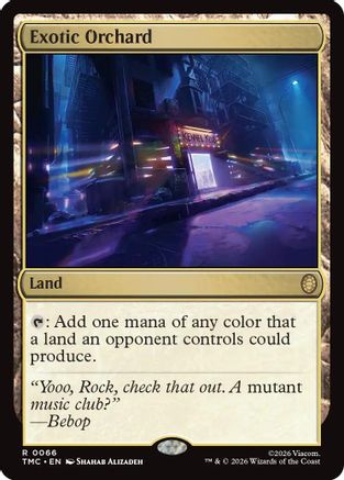 Exotic Orchard (TMC-066) - Commander: Teenage Mutant Ninja Turtles Foil