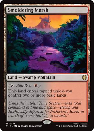 Smoldering Marsh (TMC-073) - Commander: Teenage Mutant Ninja Turtles Foil