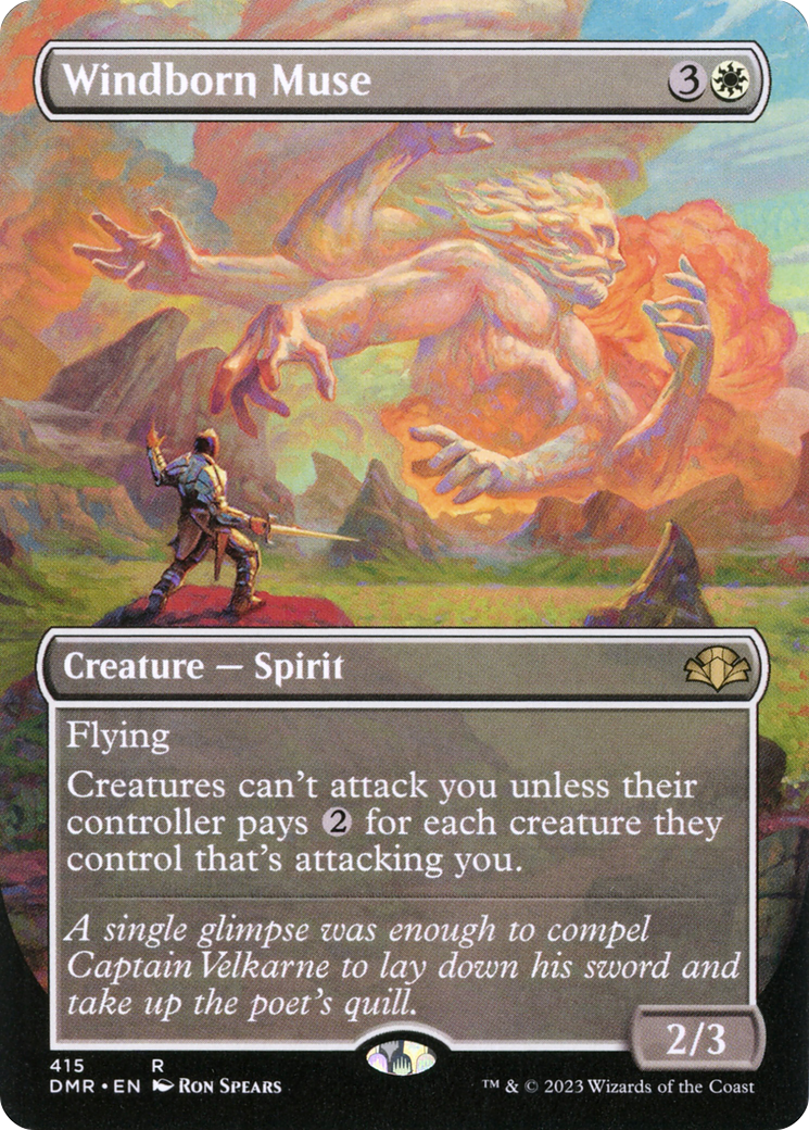 Windborn Muse (DMR-415) - Dominaria Remastered (Borderless) Foil