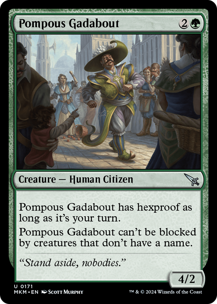 Pompous Gadabout (MKM-171) - Murders at Karlov Manor Foil