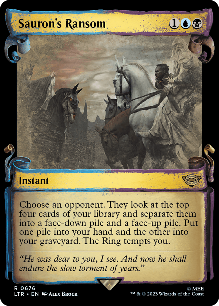 Sauron's Ransom (LTR-676) - The Lord of the Rings: Tales of Middle-earth: (Showcase) Foil