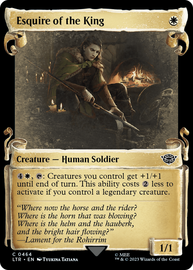 Esquire of the King (LTR-464) - The Lord of the Rings: Tales of Middle-earth: (Showcase)