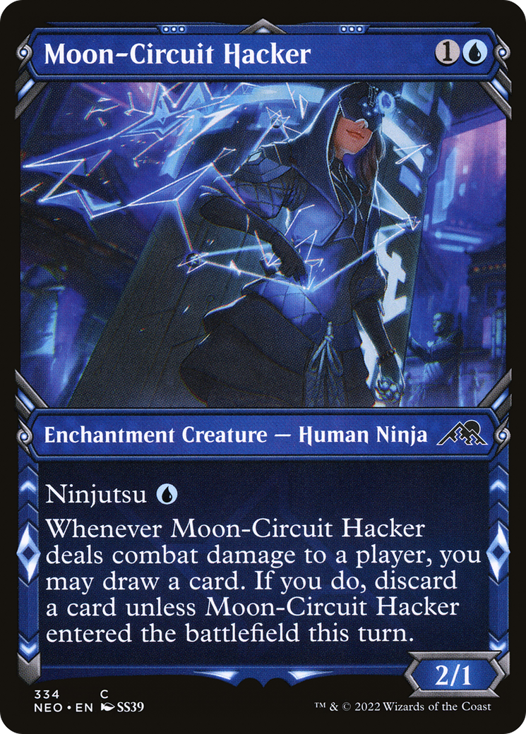Moon-Circuit Hacker (NEO-334) - Kamigawa: Neon Dynasty: (Showcase) Foil