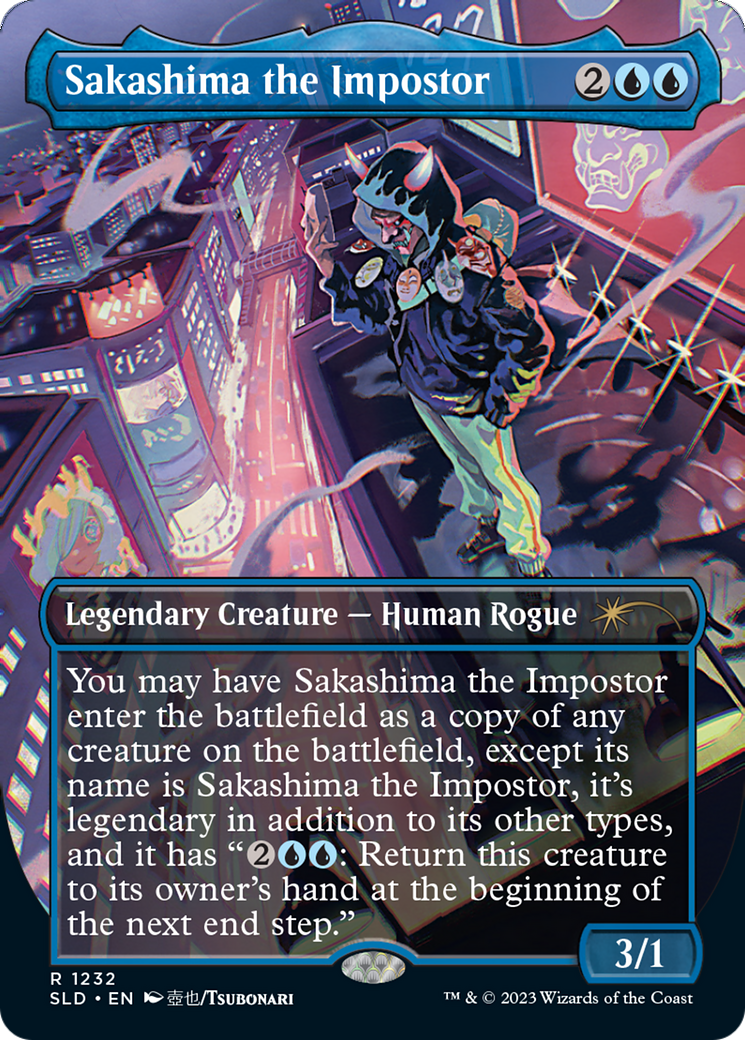 Sakashima the Impostor (SLD-1232) - Secret Lair Drop (Borderless)