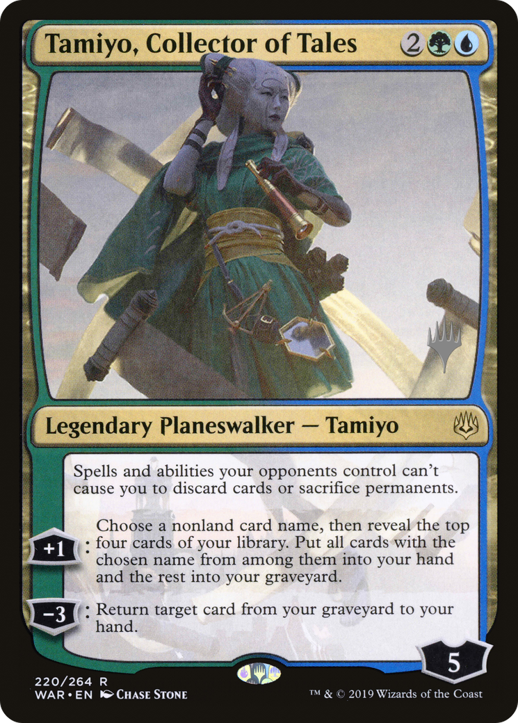 Tamiyo, Collector of Tales (PPTHB-220) - War of the Spark Promos Foil