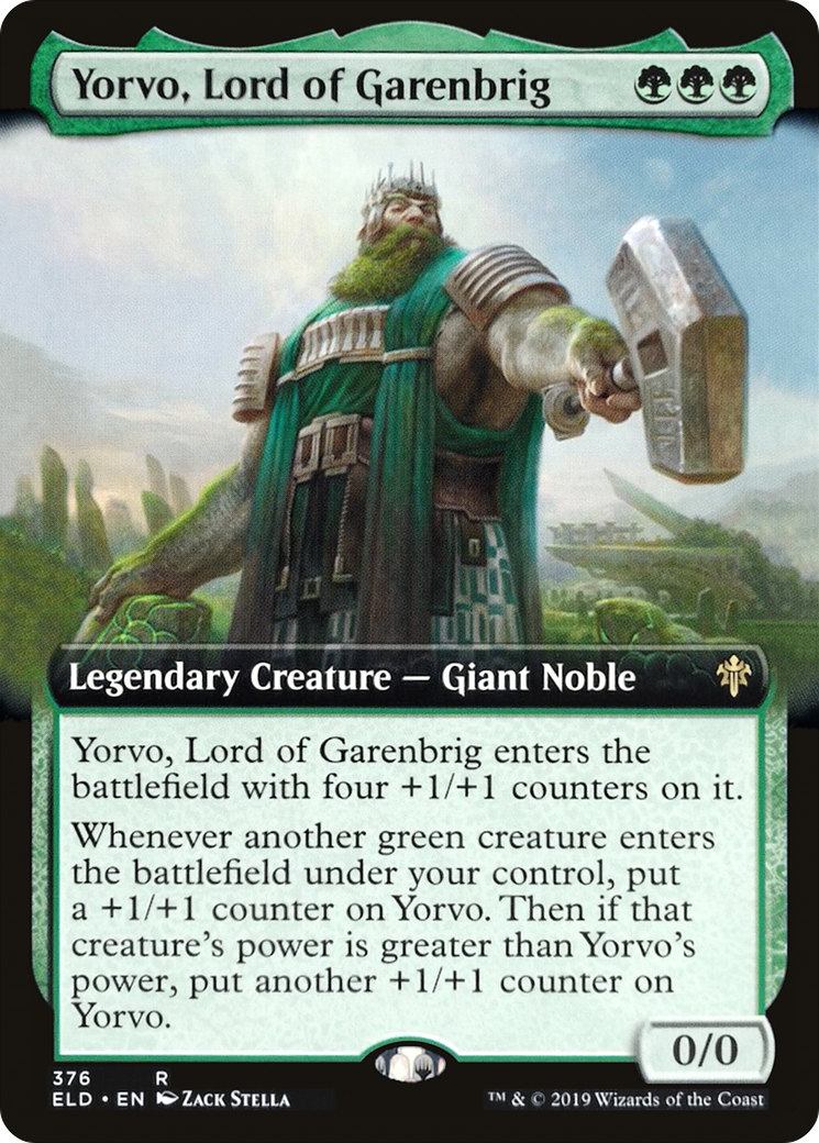 Yorvo, Lord of Garenbrig (ELD-376) - Throne of Eldraine: (Extended Art) Foil