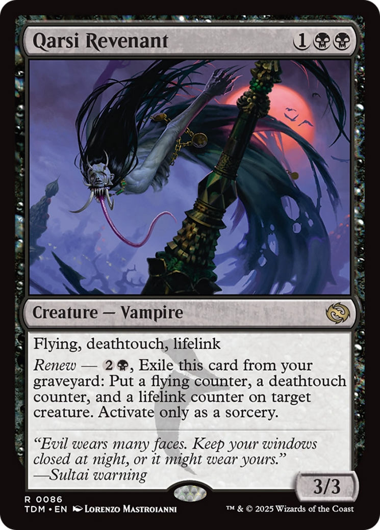 Qarsi Revenant (TDM-086) - Tarkir: Dragonstorm Foil