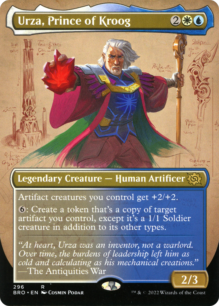 Urza, Prince of Kroog (BRO-296) - The Brothers' War (Borderless)