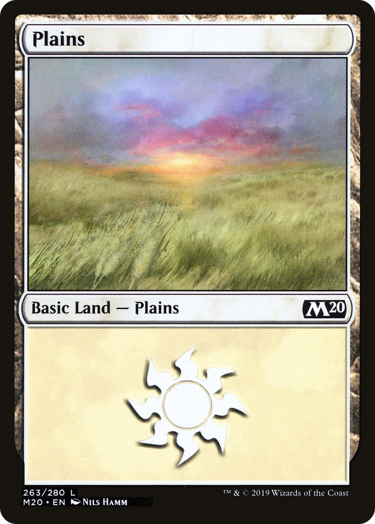 Plains (M20-263) - Core Set 2020 Foil