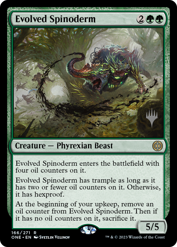 Evolved Spinoderm (PPONE-166P) - Phyrexia: All Will Be One Promos