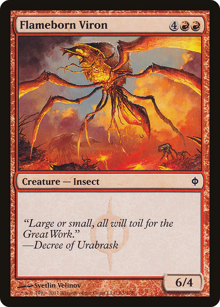 Flameborn Viron (NPH-083) - New Phyrexia Foil