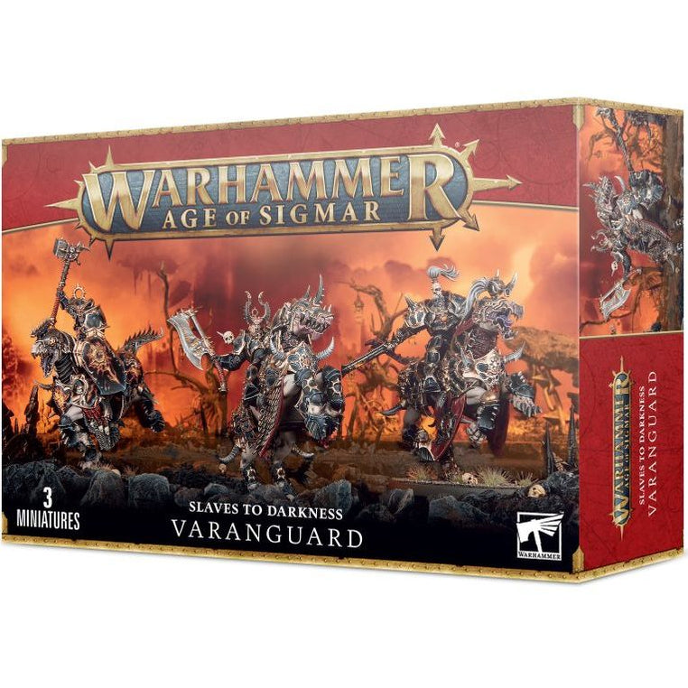 Warhammer Age of Sigmar game box with warrior figurines on a white background