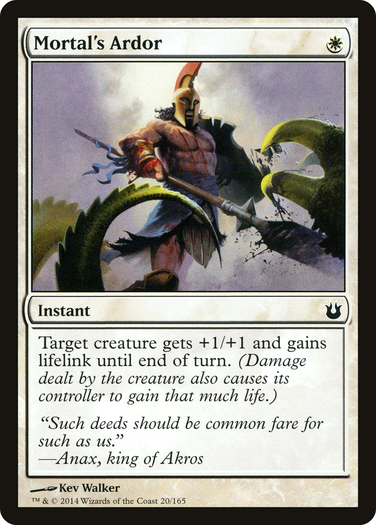 Mortal's Ardor (BNG-020) - Born of the Gods