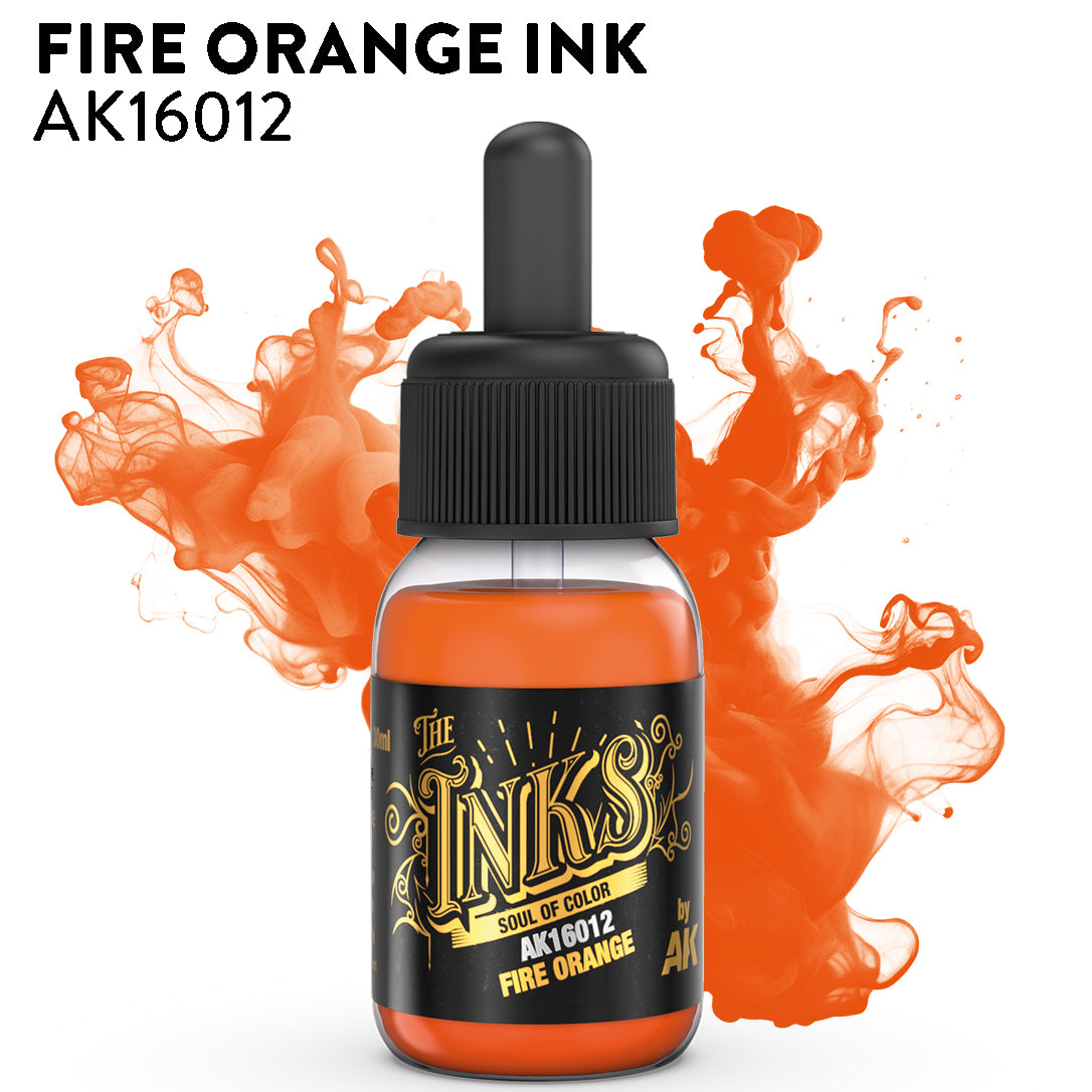 AK Interactive - The Inks: Fire Orange (AK16012)