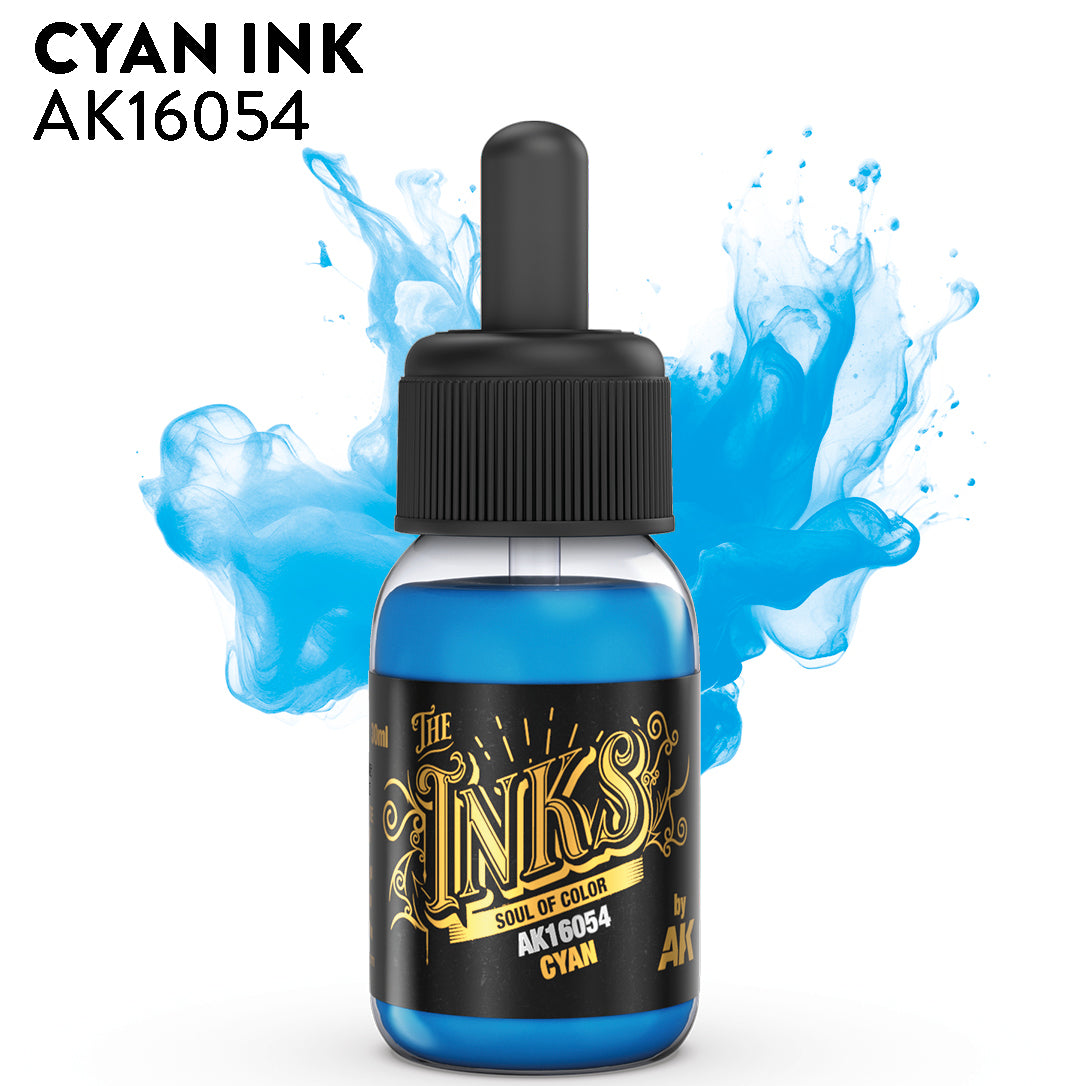 AK Interactive - The Inks: Cyan (AK16054)