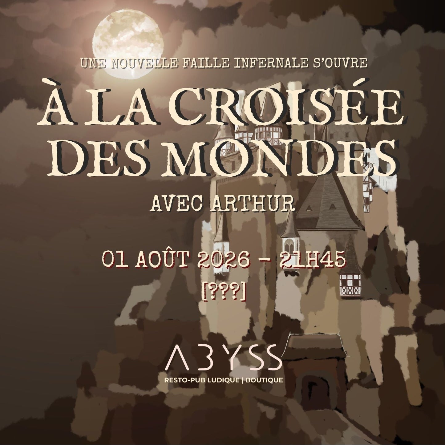 À la Croisée des Mondes | 2026-08-01 (19H & 21H45)