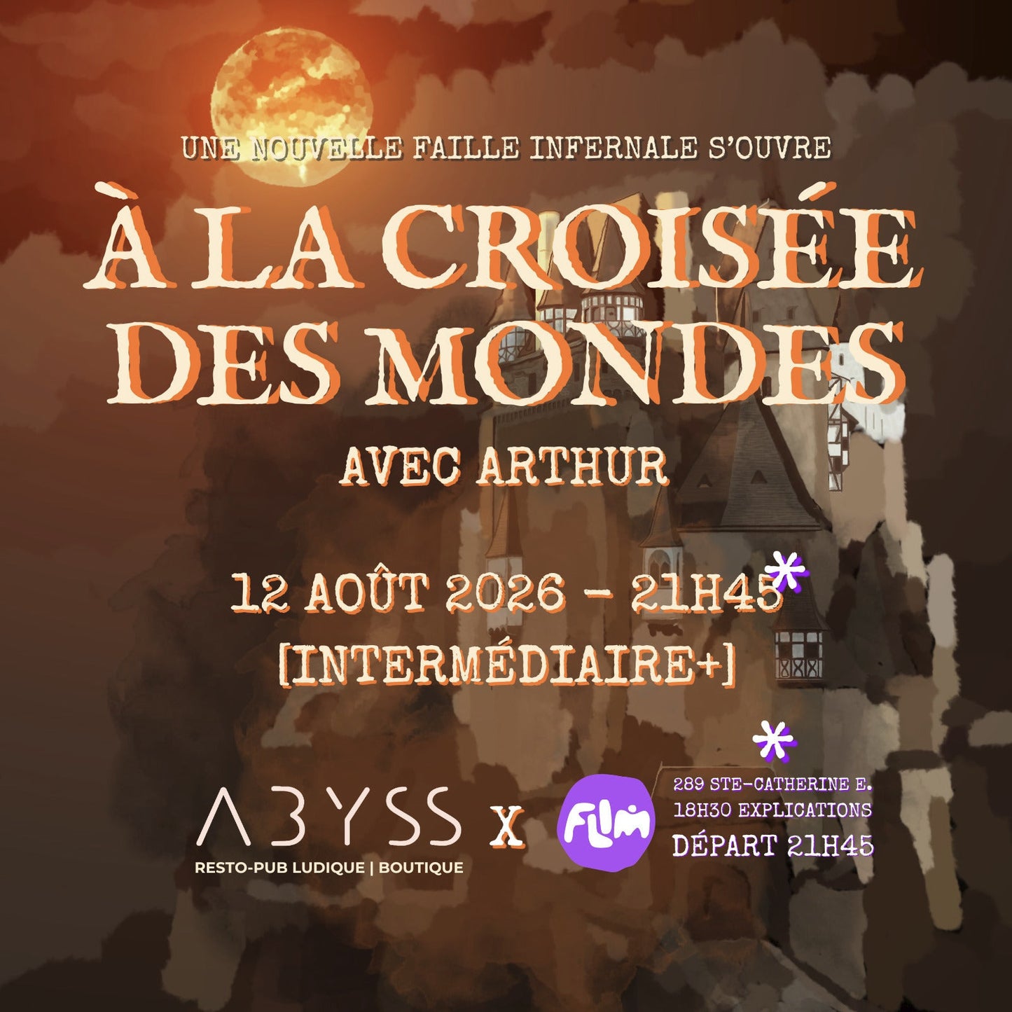 À la Croisée des Mondes | 2026-08-12 (19H & 21H45)