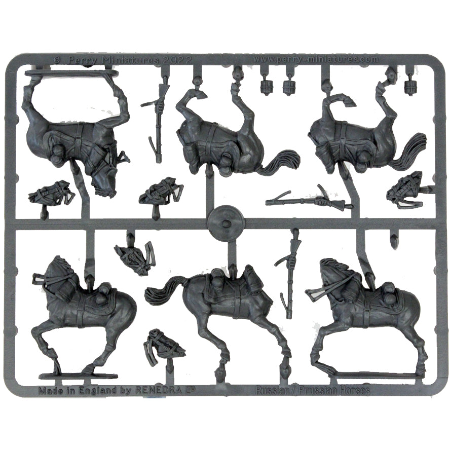 Napoleonic Prussian and Russian Dragoon horses (B82)