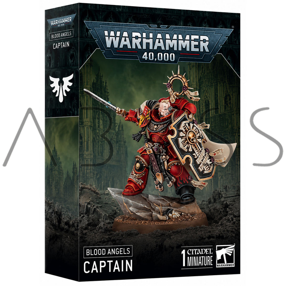Space Marines - Captain with Relic Shield (Armageddon) (ARM-01) - Used