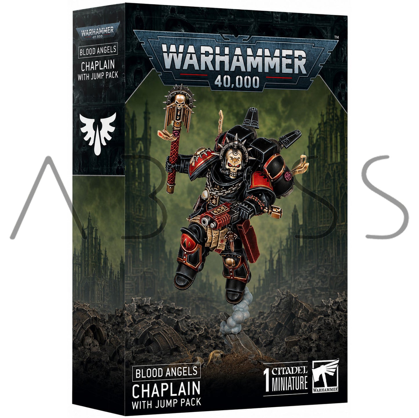 Space Marines - Chaplain with Jump Pack (Armageddon) (ARM-03) - Used