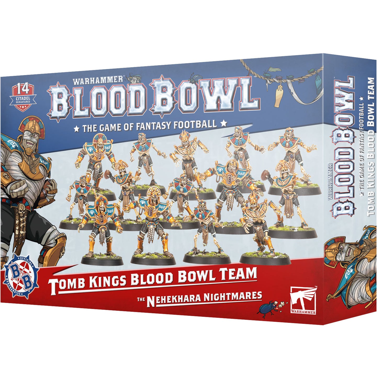 Blood Bowl Team - Tomb Kings: Nehekhara Nightmare (202-52) - Used