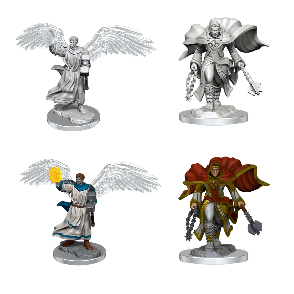 D&D Unpainted Minis - Aasimar Male Cleric (90408)