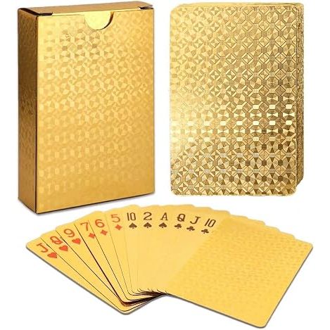 EAY Playing Cards Plastic - Gold