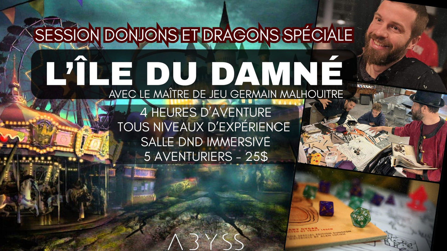Session Donjons et Dragons Spéciale - « L'Île du Damné »!