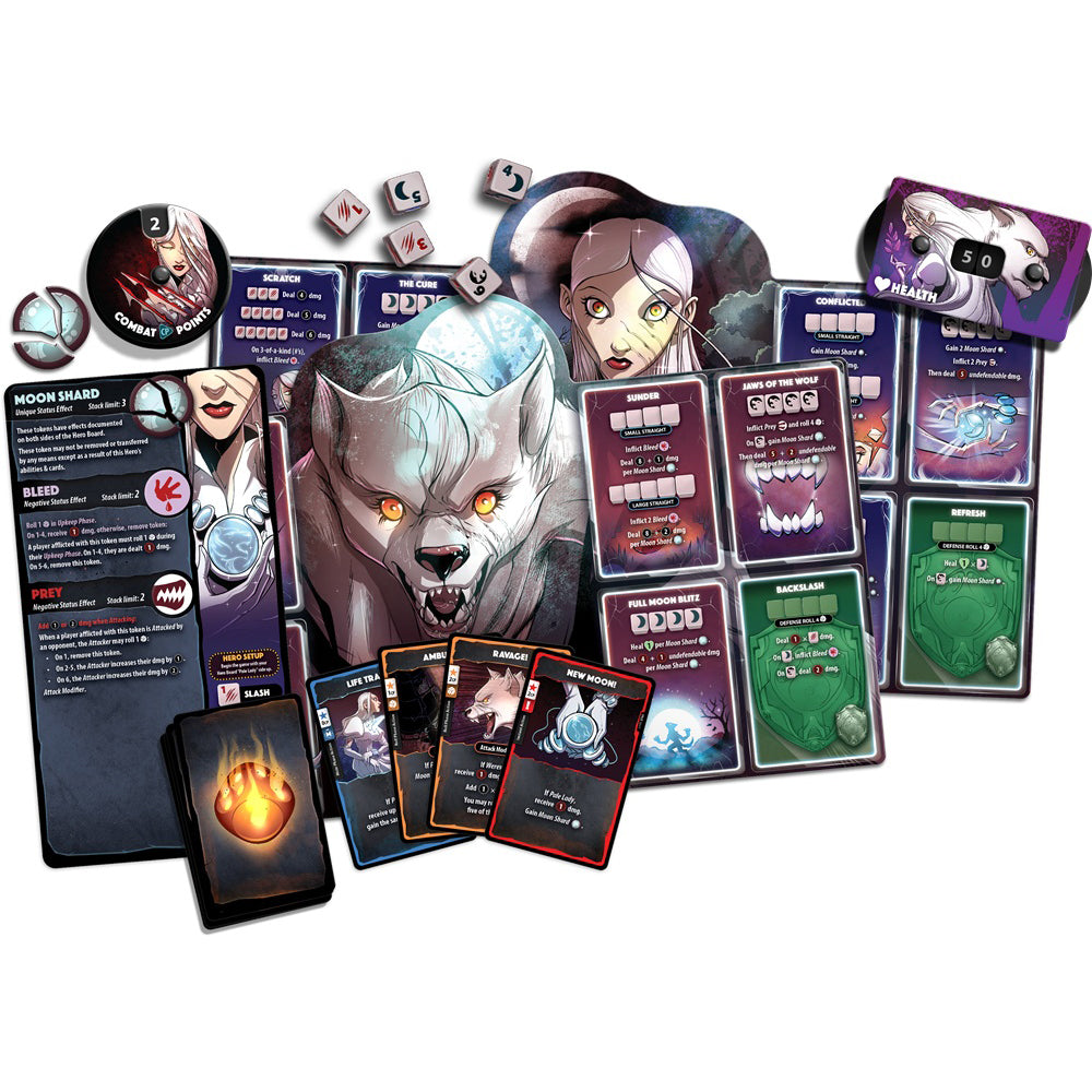 Dice Throne: Hero Pack - Pale Lady Werewolf