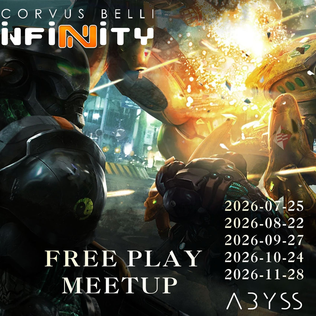 Infinity Free-Play Meetup