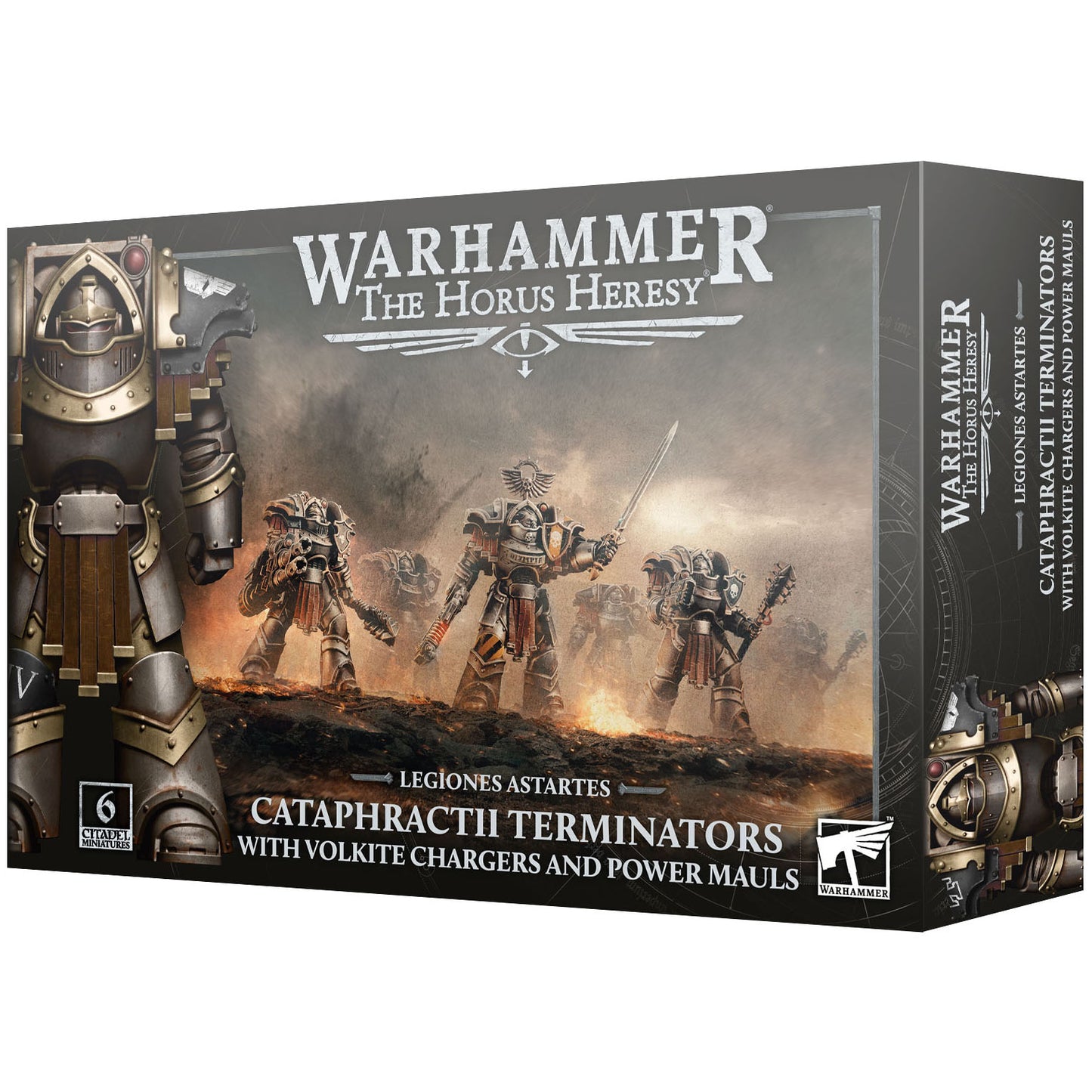 Legiones Astartes - Cataphractii Terminators with Volkite Chargers and Power Mauls (31-144)