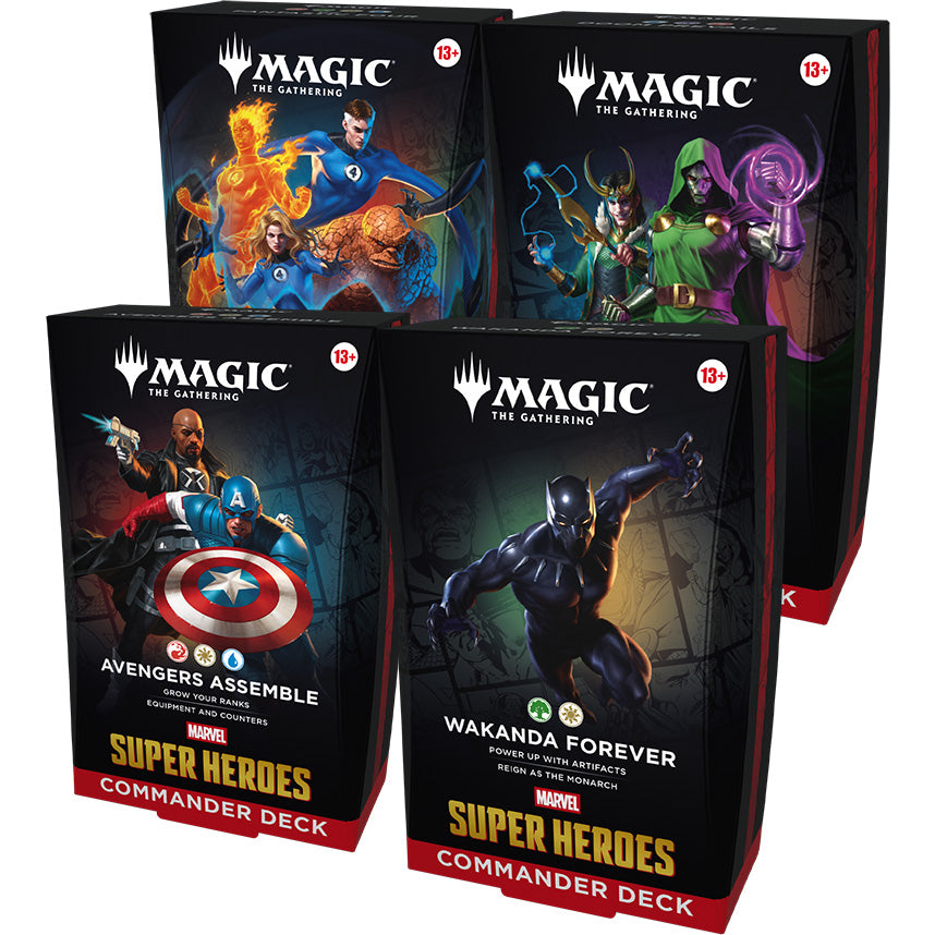 MTG - Marvel Super Heroes - Commander Deck - Set of 4