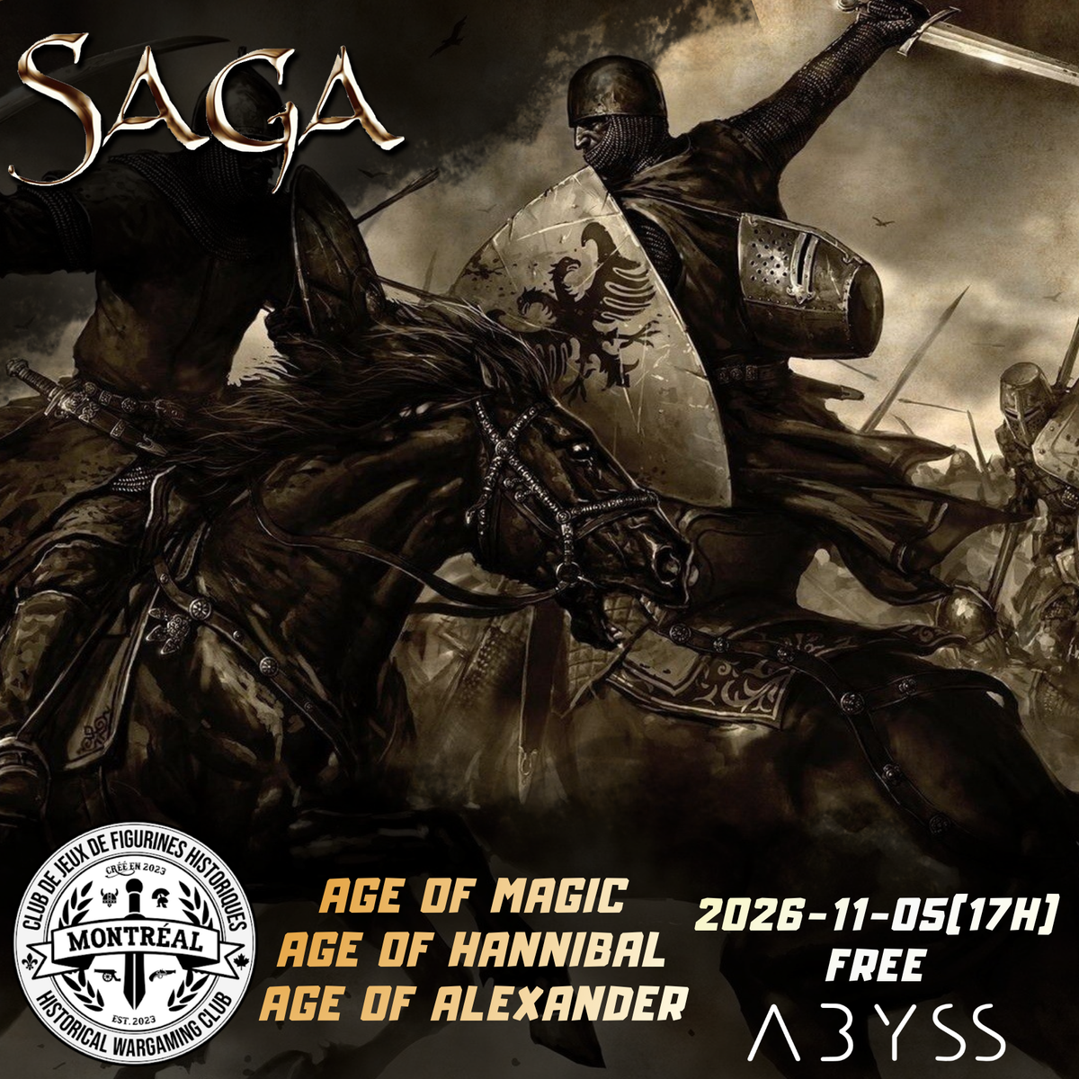 SAGA: Age of Magic - Age of Hannibal - Age of Alexander - 2026-11-05 (17h)