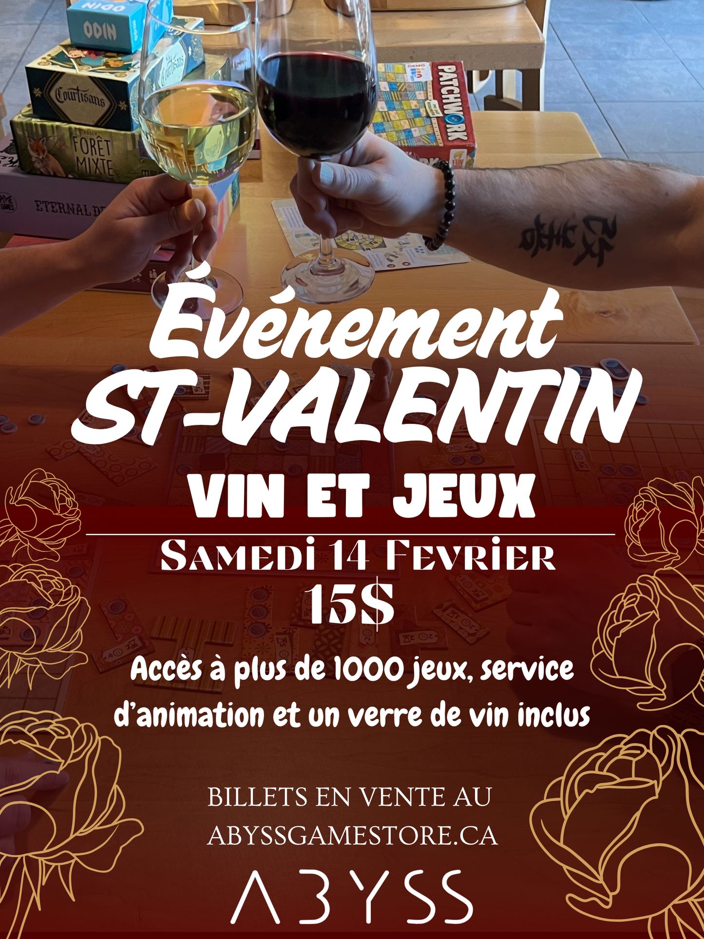 Saint-Valentin - Vin et Jeux