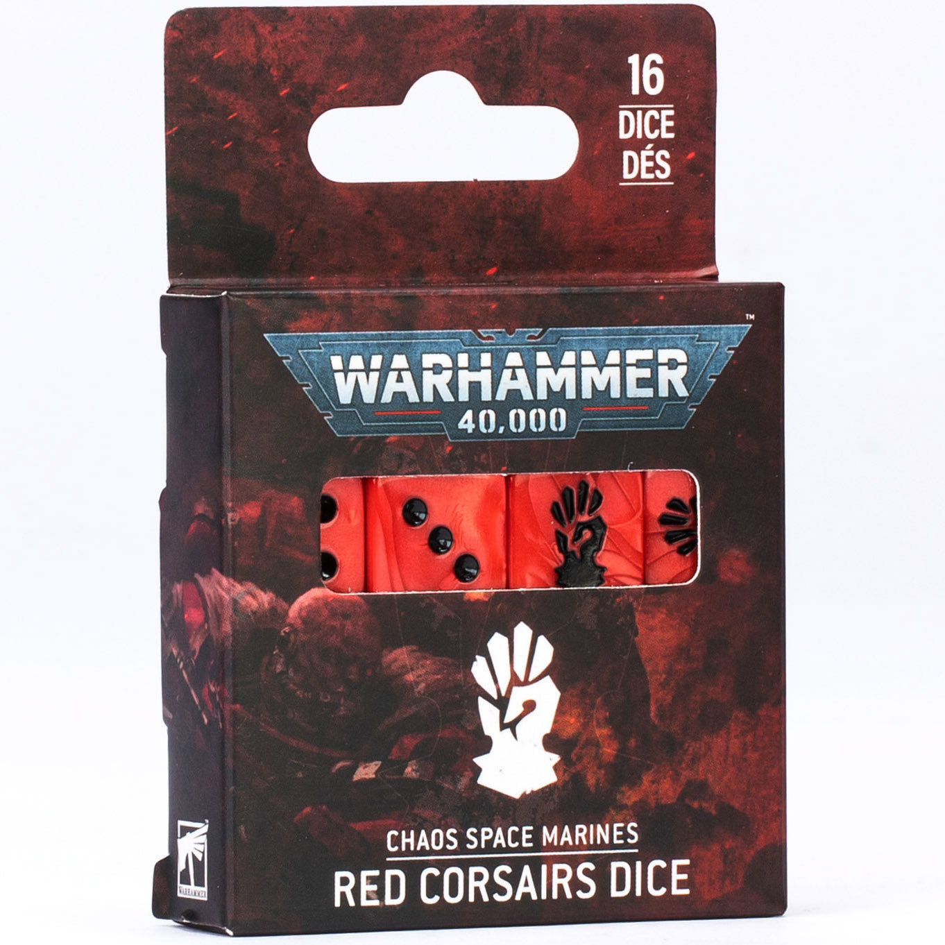 Chaos Space Marines - Red Corsairs Dice (43-115)