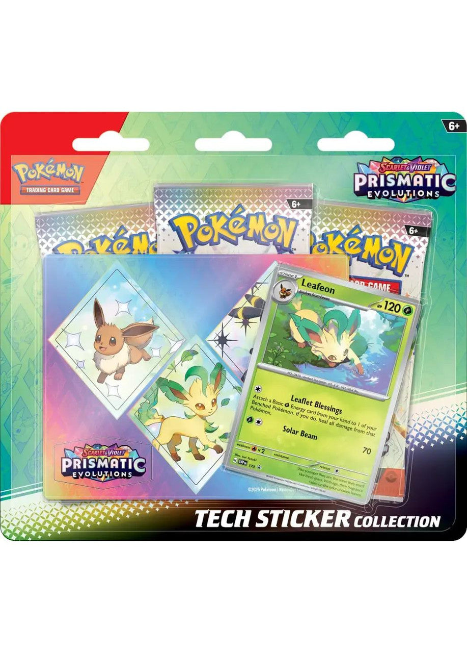 Pokemon - Prismatic Evolutions Tech Sticker Collection - Leafeon