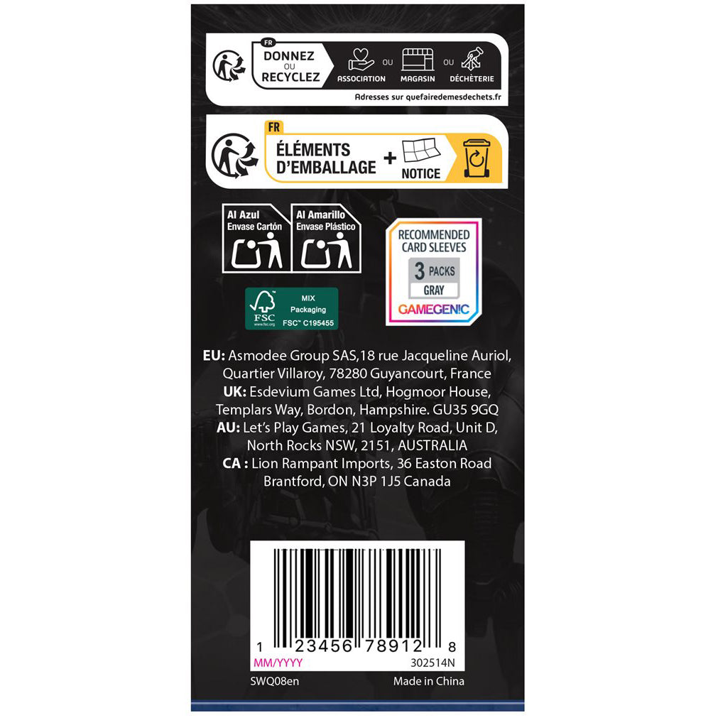 Star Wars: Legion - Separatist Alliance Unit Card Pack (SWQ08EN)