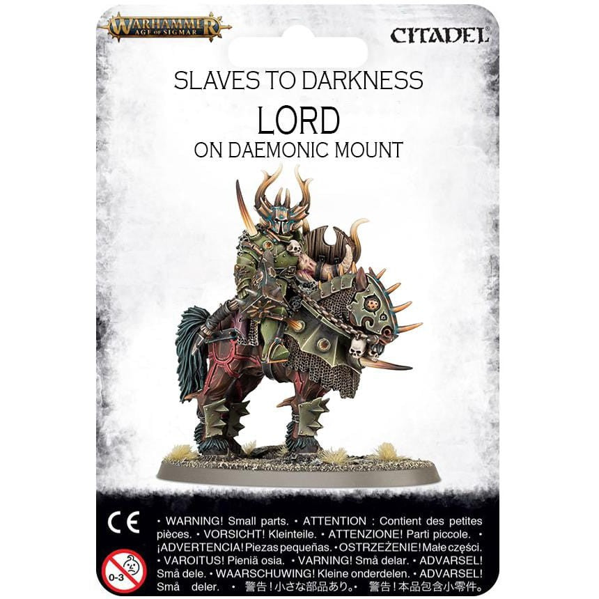 Slaves to Darkness Lord on Daemonic Mount ( 1037-W ) - Used