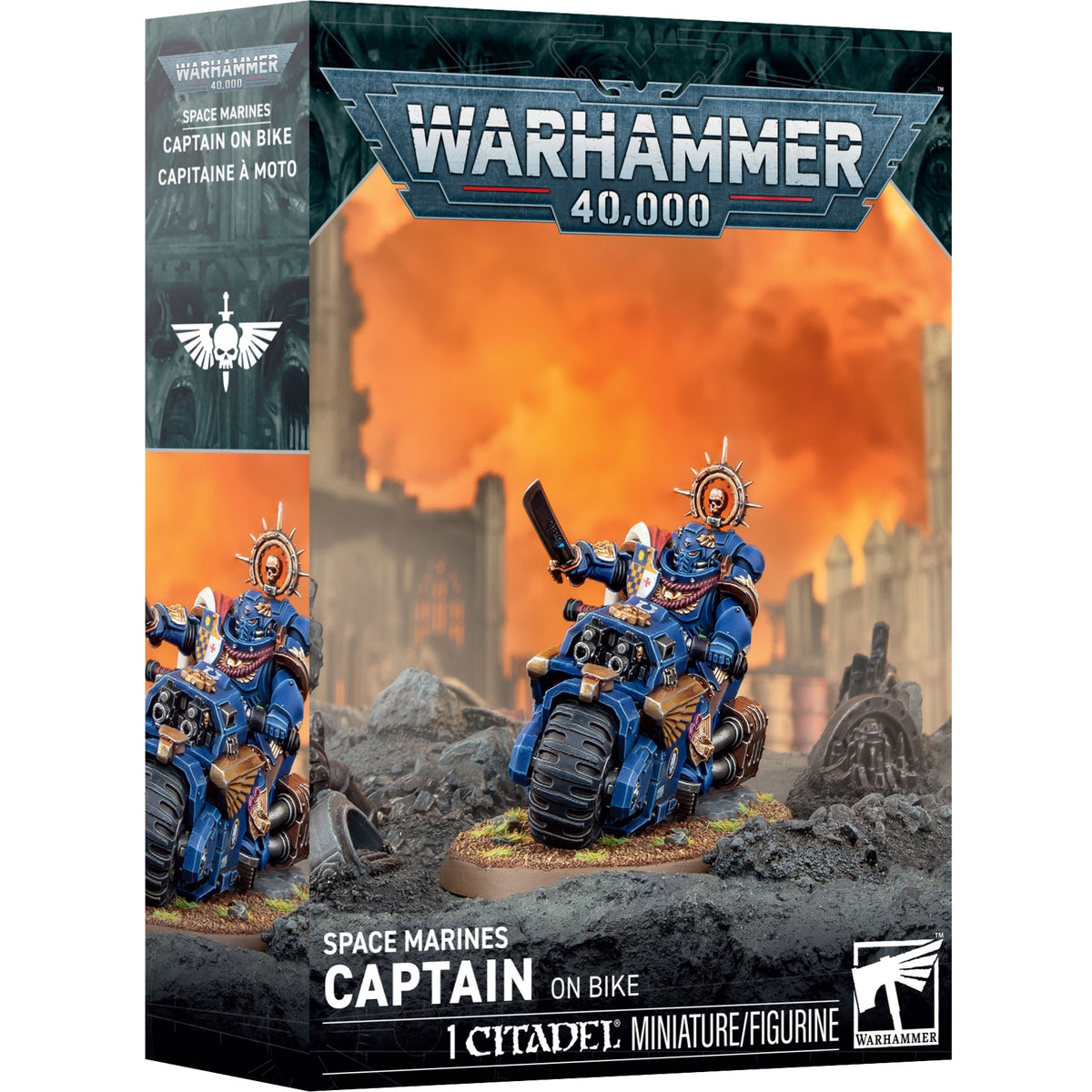 Space Marines - Captain On Bike (48-113)