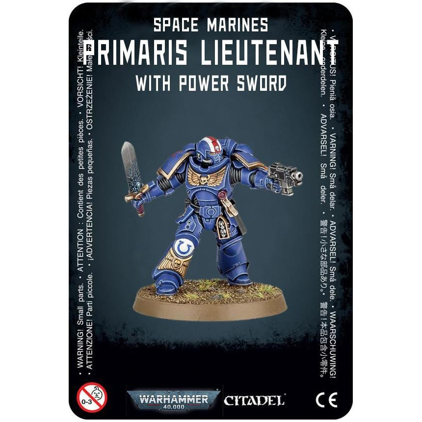 Space Marines Primaris Lieutenant with Power Sword - Dark Imperium ( Dark-07 ) - Used