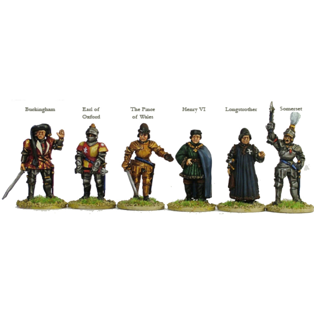 Lancastrian command on foot (Henry VI, Prince of Wales, Somerset, Oxford, Buckingham and Longstrother) (WR12)