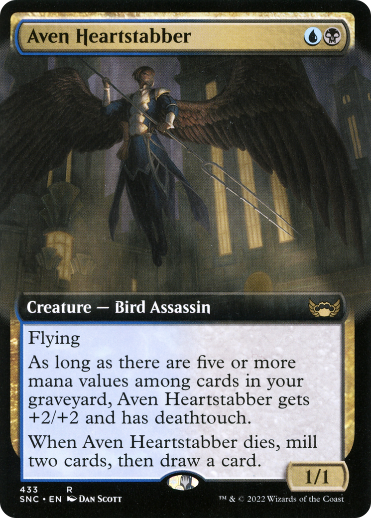 Aven Heartstabber (SNC-433) - Streets of New Capenna: (Extended Art)