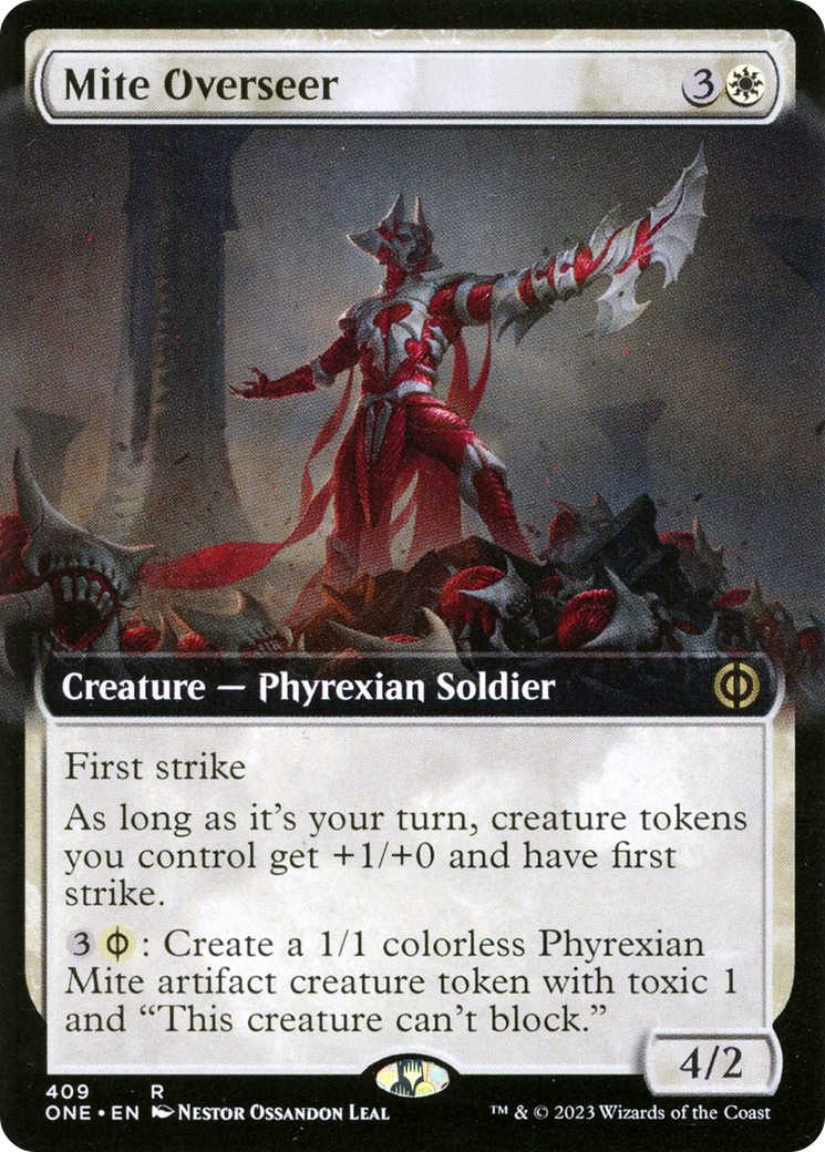 Mite Overseer (ONE-409) - Phyrexia: All Will Be One: (Extended Art) Foil