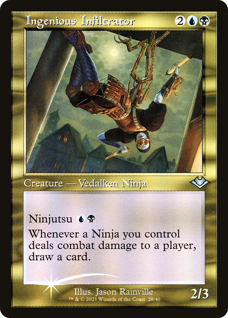 Ingenious Infiltrator (MH1-028) - Modern Horizons 1 Timeshifts Etched Foil
