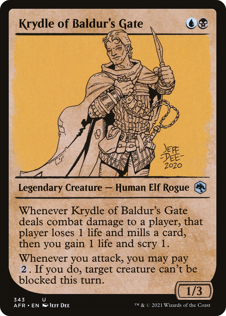Krydle of Baldur's Gate (AFR-343) - Adventures in the Forgotten Realms: (Showcase) Foil