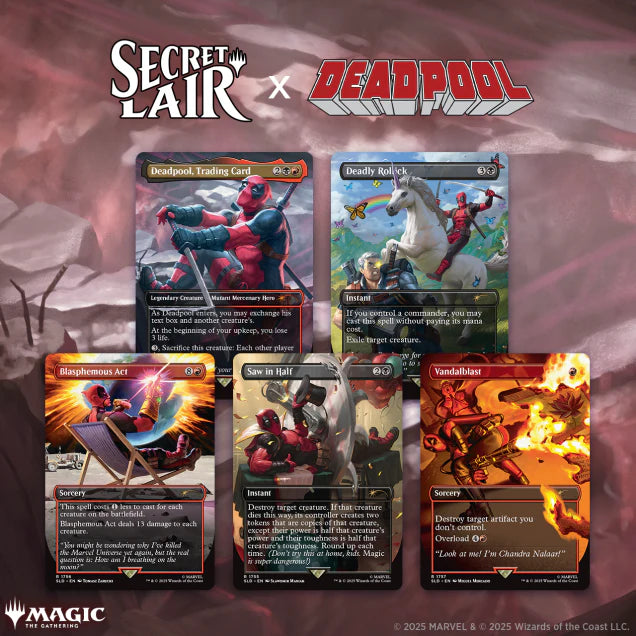 MTG Secret Lair Drop - MTG X Marvel's Deadpool