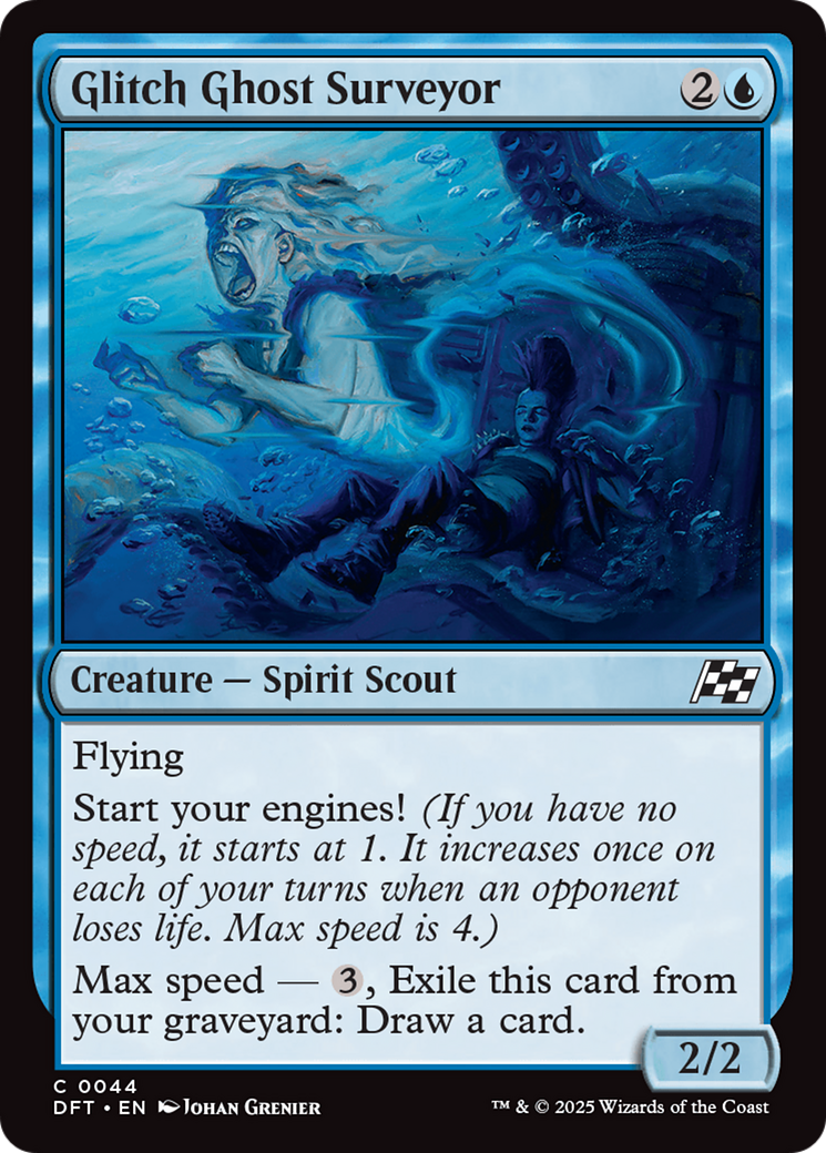 Glitch Ghost Surveyor (DFT-044) - Aetherdrift Foil