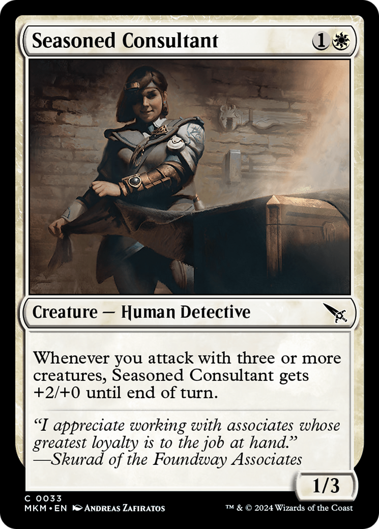 Seasoned Consultant (MKM-033) - Murders at Karlov Manor Foil