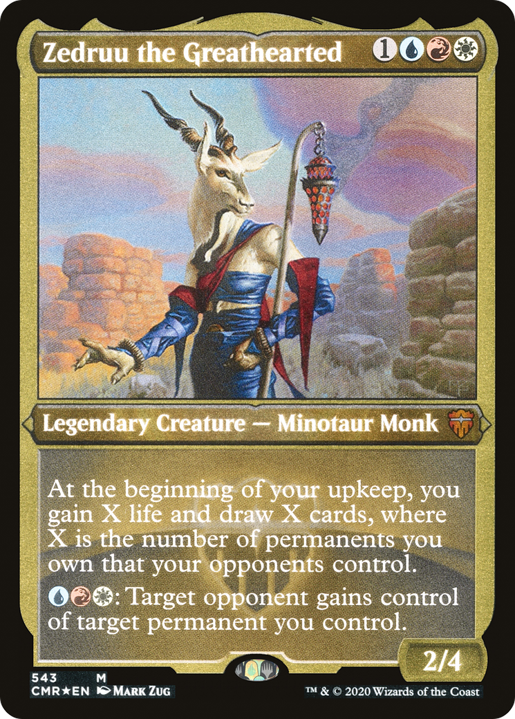 Zedruu the Greathearted (CMR-543) - Commander Legends Etched Foil